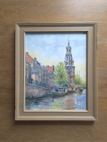 Schilderij Montelbaanstoren Amsterdam beschikbaar voor biedingen