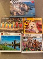 puzzels 5 stuks, Ophalen of Verzenden, Zo goed als nieuw, Legpuzzel