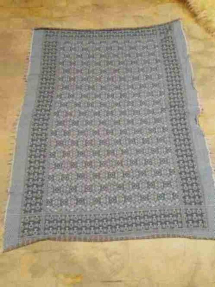Bohemian foulard dun doek kleed blauw groen roze 187/132, Huis en Inrichting, Stoffering | Tapijten en Kleden, Gebruikt, 100 tot 150 cm