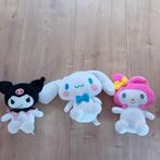 3 knuffels: Kuromi, My Melody & Cinnamonroll en meer= €15,-, Ophalen of Verzenden, Zo goed als nieuw, Overige typen