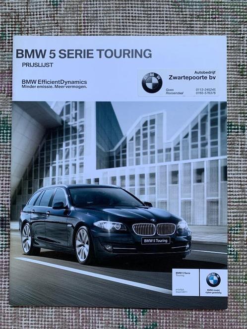Nederlandse prijslijst BMW 5-serie touring F11 2011 nieuw!, Boeken, Auto's | Folders en Tijdschriften, Nieuw, BMW, Ophalen of Verzenden