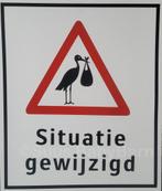 Leuk Geboortebord Situatie Gewijzigd. Diverse mogelijkheden., Ophalen of Verzenden, Geboortebord