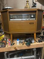 Vintage radiomeubel met platenspeler philips, Ophalen of Verzenden, Zo goed als nieuw