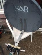 SAB Satelliet schotel 80 cm / schotelantenne met 4 LNB's, Audio, Tv en Foto, Ophalen of Verzenden, Zo goed als nieuw, Overige merken