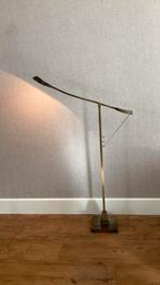 Prachtige messing lamp, leeslamp, Huis en Inrichting, Lampen | Vloerlampen, Ophalen, Zo goed als nieuw, 150 tot 200 cm
