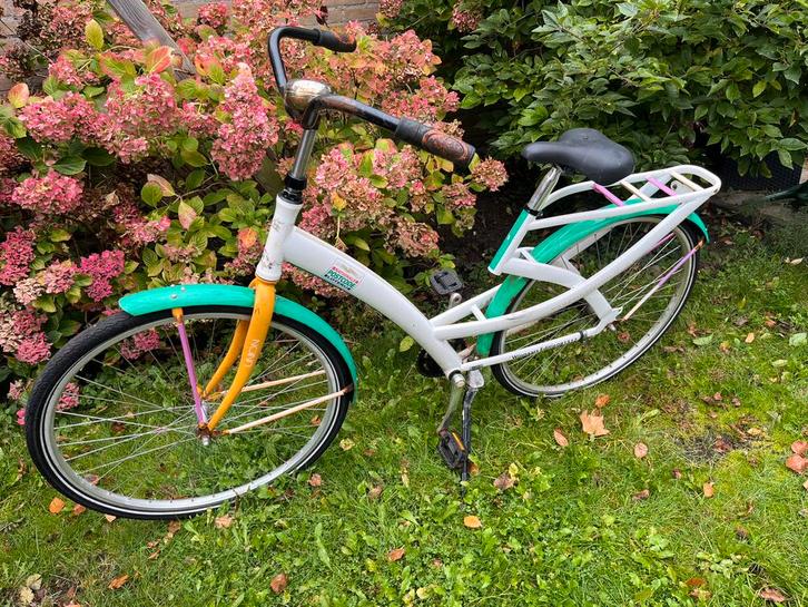 Stationsfiets union postcode loterij niet mooi, fiets wel ok, Fietsen en Brommers, Fietsen | Dames | Omafietsen, Gebruikt, 53 tot 56 cm