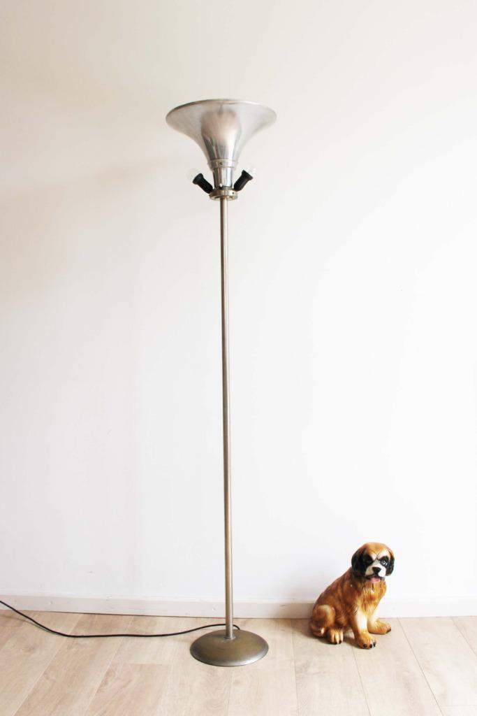 Vintage vloerlamp, Giso 460 - Gispen? Industriele retro lamp, Huis en Inrichting, Lampen | Vloerlampen, Gebruikt, 150 tot 200 cm
