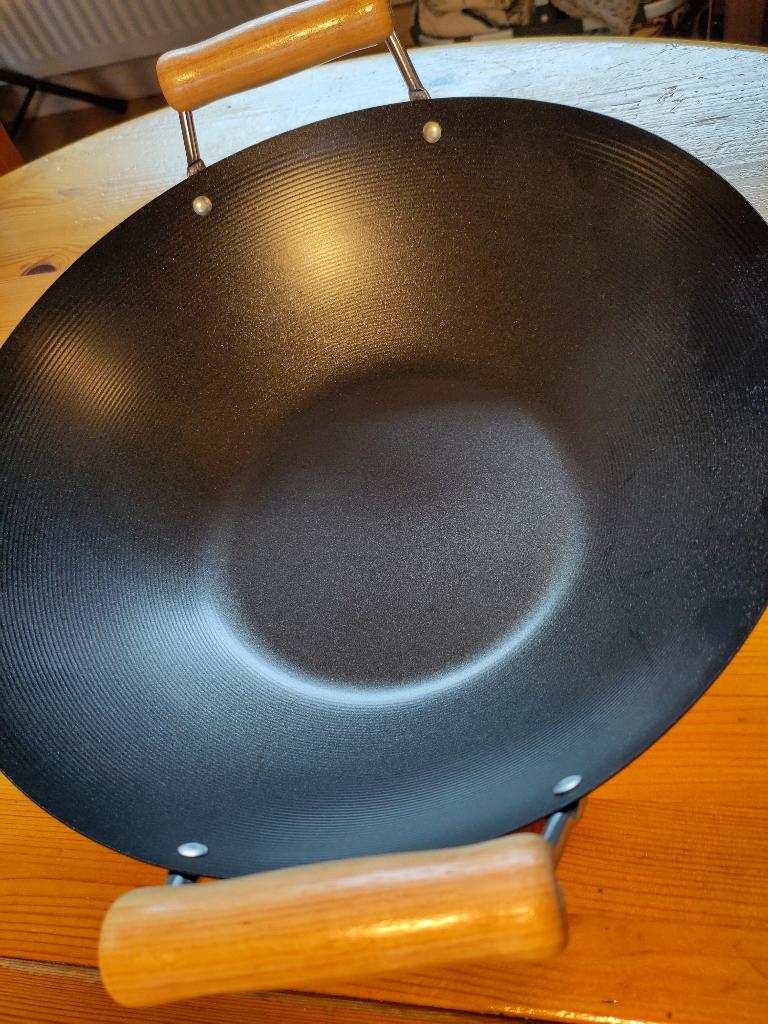 WOKPAN 35 cm €10.00, Ophalen of Verzenden, Zo goed als nieuw, Overige materialen, Wok