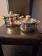 2 Bk pannen 21 cm en 17 cm, Huis en Inrichting, Keuken | Potten en Pannen, Inductieplaat, Nieuw, Pannenset, Ophalen of Verzenden
