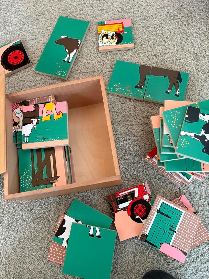 Houten legpuzzel, Kinderen en Baby's, Speelgoed | Houten speelgoed, Zo goed als nieuw, Ophalen of Verzenden