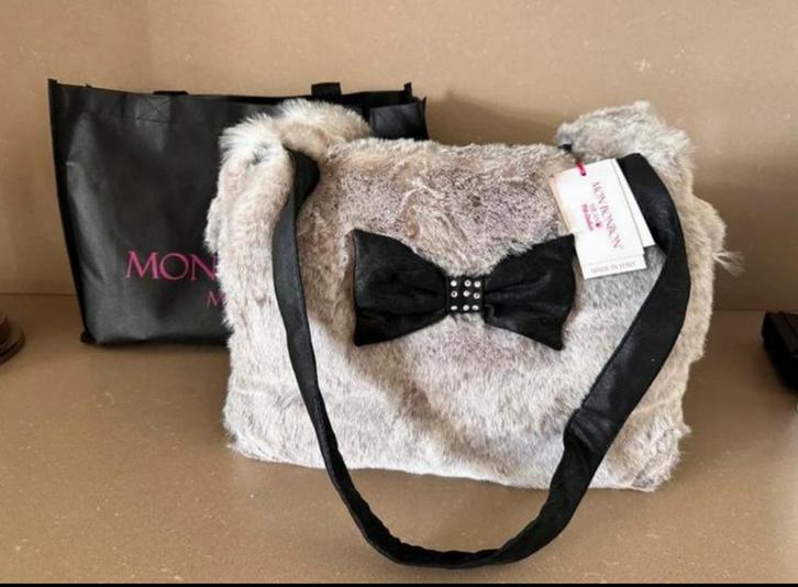 Mon BonBon Milano Tas, Sieraden, Tassen en Uiterlijk, Tassen | Damestassen, Nieuw, Handtas, Grijs, Ophalen of Verzenden