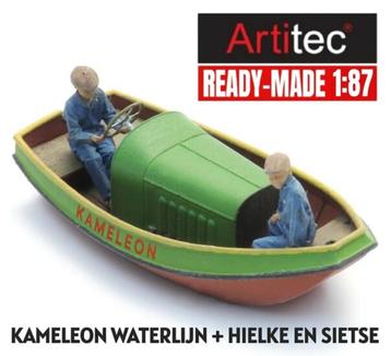 ARTITEC DE KAMELEON  WATERLIJN + FIGUREN READY-MADE 1:87 beschikbaar voor biedingen