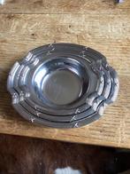 Zilverkleurige Serveerschaaltjes - Set van 3, Ophalen of Verzenden, Overige materialen, Overige stijlen, Schaal of Schalen