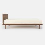 Wooden Double Bed Frame, headboard (new) - Walnut from Muji, Ophalen, Nieuw, Tweepersoons, Hout