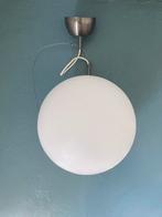 Fraaie glazen bollamp diameter 30 cm, Huis en Inrichting, Ophalen of Verzenden, Gebruikt, Glas
