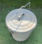 Oude prullenbak plantenbak, Tuin en Terras, Bloembakken en Plantenbakken, Ophalen, Zo goed als nieuw