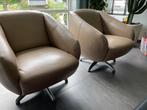 Echt lederen draaistoel, Ophalen, Zo goed als nieuw, 75 tot 100 cm, 50 tot 75 cm