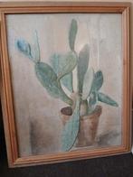 schilderij caktus, Antiek en Kunst, Kunst | Schilderijen | Klassiek, Ophalen of Verzenden