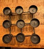 Waxinelichthouder, Huis en Inrichting, Woonaccessoires | Kandelaars en Kaarsen, Ophalen, Overige materialen, Gebruikt, Grijs