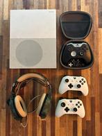 Xbox One S + Elite controller / Headset / 2 controllers, Spelcomputers en Games, Met 2 controllers, Gebruikt, Ophalen of Verzenden