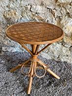 Vintage french riviera boho bamboe bijzettafel mid-century, Huis en Inrichting, Tafels | Bijzettafels, Ophalen