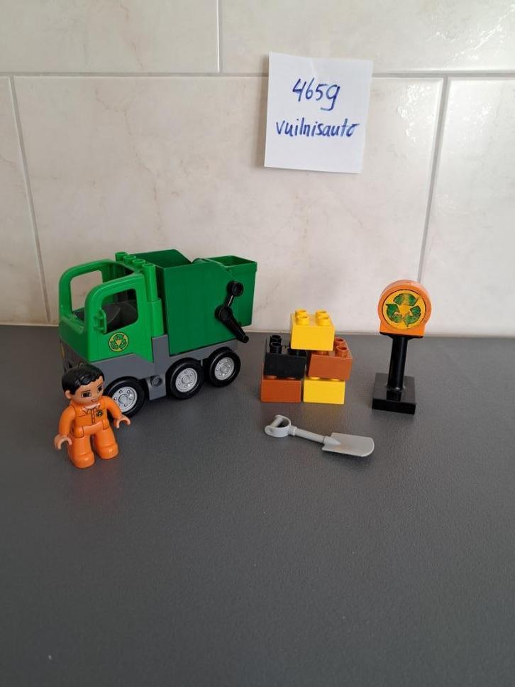 4659 duplo vuilniswagen, Kinderen en Baby's, Speelgoed | Duplo en Lego, Zo goed als nieuw, Duplo, Complete set, Ophalen of Verzenden