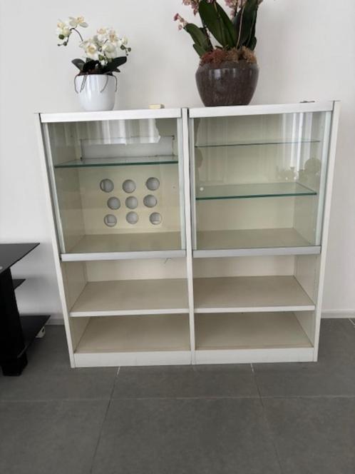 Nog nette Interlubke glazenkast, Huis en Inrichting, Kasten | Vitrinekasten, Gebruikt, Minder dan 100 cm, 25 tot 50 cm, Met deur(en)