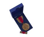 US WO2 Cased Victory Medal 1946 (Rex Products Corp.), Ophalen of Verzenden, Landmacht, Amerika, Lintje, Medaille of Wings