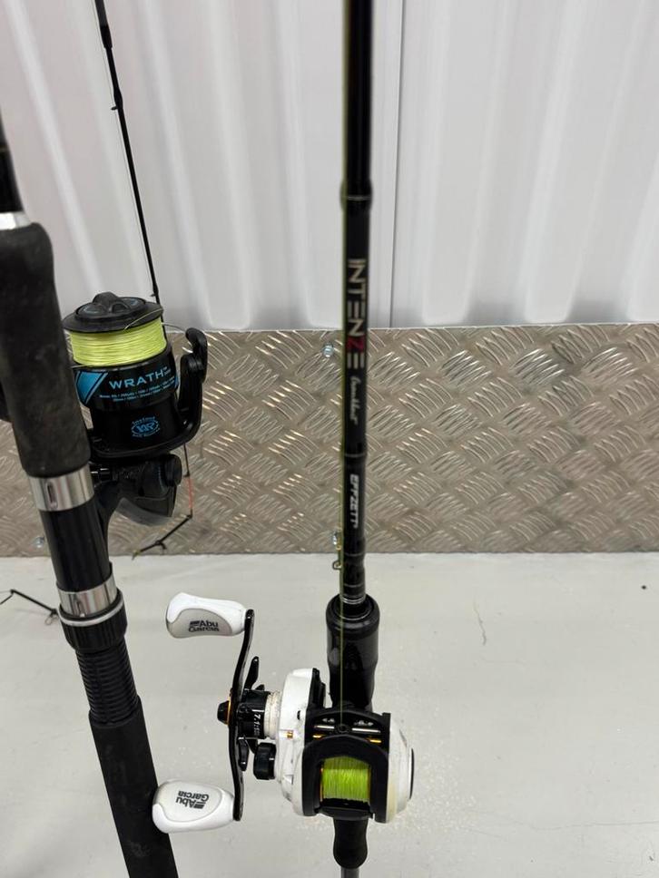 Diverse hengels en molens - Complete set, Watersport en Boten, Hengelsport | Karpervissen, Gebruikt, Complete set, Ophalen