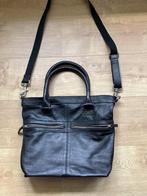 Zwart leren tas van Cowboysbag, Ophalen of Verzenden, Zo goed als nieuw, Zwart, Handtas