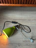 Vintage Kermit Groene Knijp lamp - Fitting E14, Huis en Inrichting, Ophalen of Verzenden, Zo goed als nieuw, Metaal, Vintage