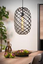 Wolfram lucide hanglamp zwart, Ophalen of Verzenden, Zo goed als nieuw, Metaal, Minder dan 50 cm