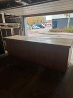 Grenenhout Toonbank met Verstelbare Schappen - 308cm, Huis en Inrichting, Ophalen, Zo goed als nieuw
