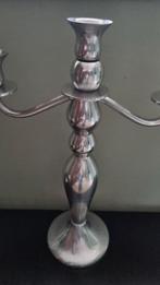 Zilveren Kandelaars Hema - Set van 2, Gebruikt, Ophalen of Verzenden, Grijs, Kandelaar