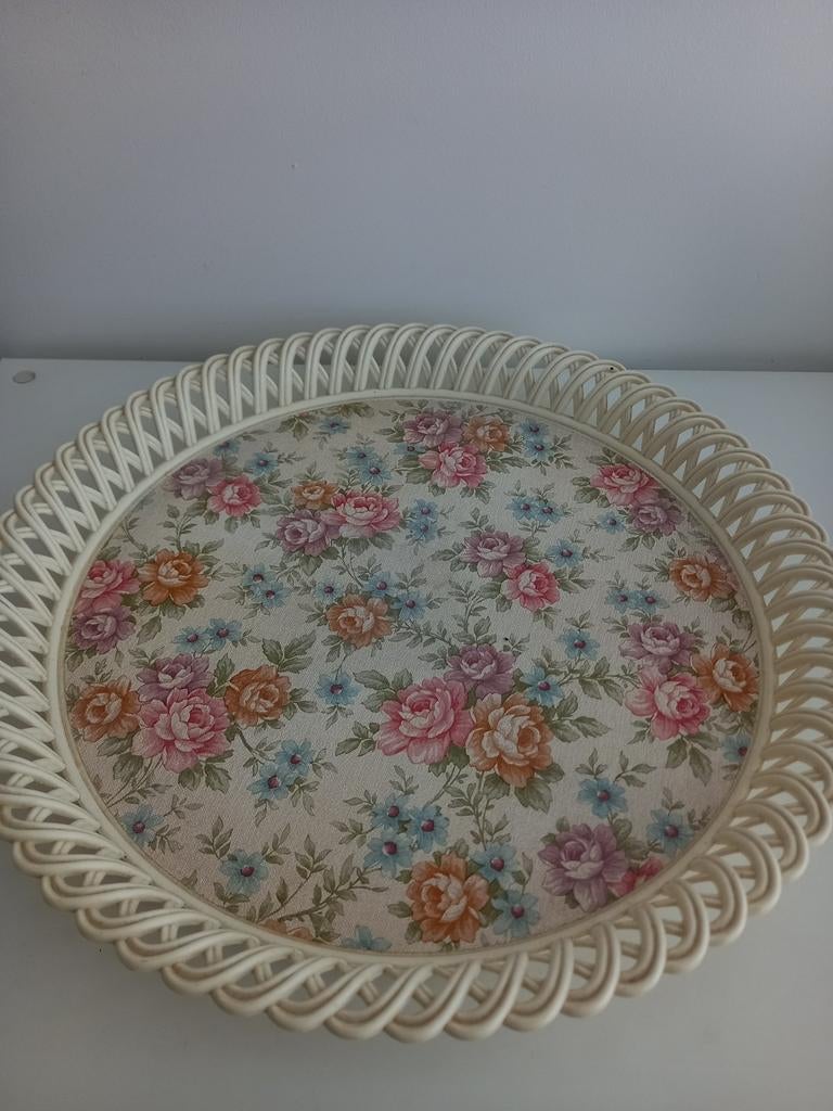 Vintage dienblad, Ophalen of Verzenden, Rechthoekig, Kunststof