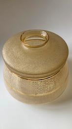 Vintage lampenkap glas jaren 60, Huis en Inrichting, Ophalen of Verzenden, Zo goed als nieuw, Rond, Minder dan 25 cm