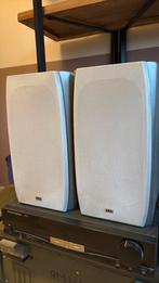 Elac BS 53 luidsprekers - met frontjes, Gebruikt, 60 tot 120 watt, Front, Rear of Stereo speakers, Ophalen