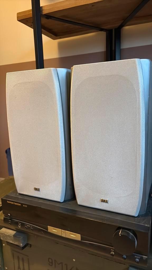 Elac BS 53 luidsprekers - met frontjes, Audio, Tv en Foto, Luidsprekers, Gebruikt, Front, Rear of Stereo speakers, 60 tot 120 watt