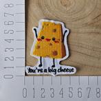 Strijk embleem applicatie Patch Kaas - You're a big cheese