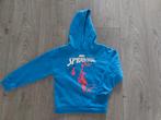 Blauwe Spider-Man Hoodie Maat 128, Ophalen of Verzenden, Zo goed als nieuw, Marvel, Jongen of Meisje