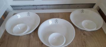 3 borden/snackschalen/mosselborden riviera maison  beschikbaar voor biedingen
