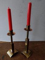 2 kleine kandelaars..., Antiek en Kunst, Antiek | Kandelaars, Ophalen of Verzenden, Koper of Brons