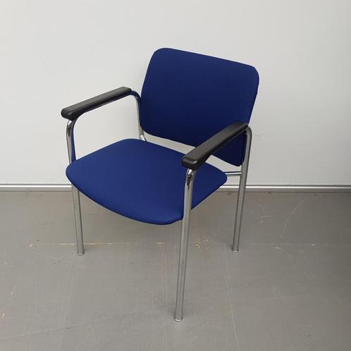 Car vergaderstoelen kantinestoel kantoorstoel blauwe stof, Huis en Inrichting, Stoelen, Gebruikt, Vijf, Zes of meer stoelen, Stof