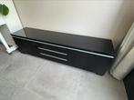 Hoogglans zwart TV meubel IKEA Besta Burs, 150 tot 200 cm, Minder dan 100 cm, 25 tot 50 cm, Modern