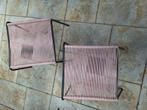 2 voetenbankjes, Tuin en Terras, Tuinmeubel-accessoires, Ophalen, Gebruikt