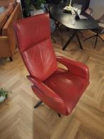Rode draai fauteuil elektrisch verstelbaar, Huis en Inrichting, Fauteuils, Ophalen, Gebruikt, 75 tot 100 cm, 50 tot 75 cm