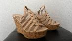 Plateau sandalen 39, Kleding | Dames, Schoenen, Atmosphere, Beige, Gedragen, Sandalen of Muiltjes