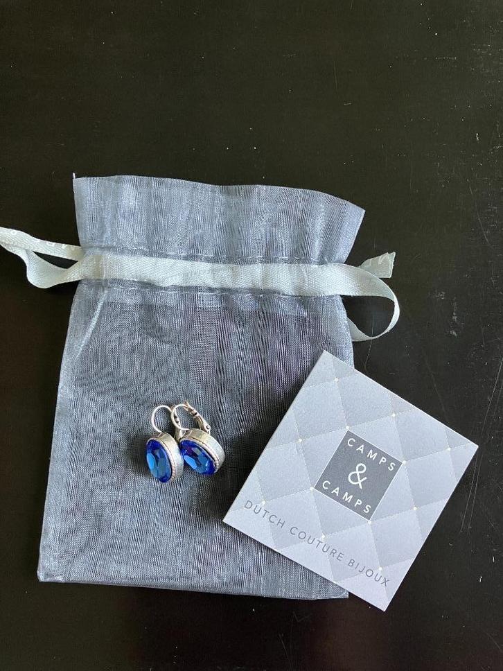 Oorhangers van Camps & Camps ovaal blauw, Sieraden, Tassen en Uiterlijk, Oorbellen, Nieuw, Hangers, Overige materialen, Blauw