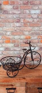 NIEUW:grote 55cm driewieler fiets planthouder tuin decoratie, Nieuw, Tuin, Rond, Ophalen of Verzenden
