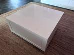 Witte moderne salontafel, Ophalen, 50 tot 100 cm, Overige materialen, 50 tot 100 cm